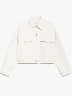 Cotton bull denim cropped jacket