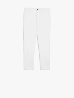 Cotton cigarette trousers