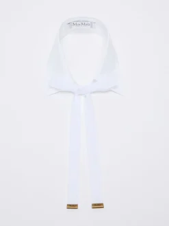Cotton collar with tie