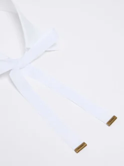 Cotton collar with tie