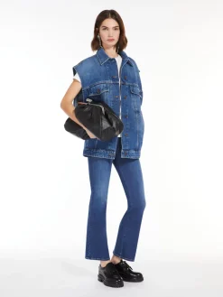 Cotton denim gilet