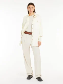 Cotton flannel oversized shirt