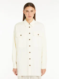 Cotton flannel oversized shirt