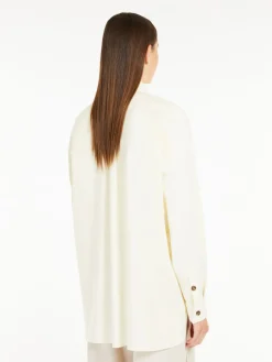 Cotton flannel oversized shirt