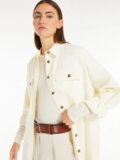 Cotton flannel oversized shirt