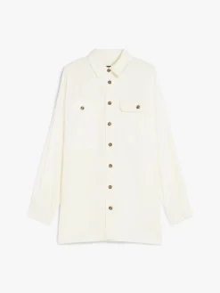 Cotton flannel oversized shirt