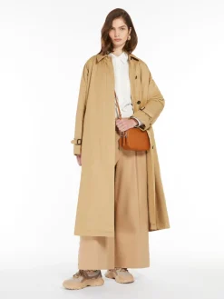 Cotton gabardine trousers
