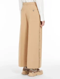 Cotton gabardine trousers