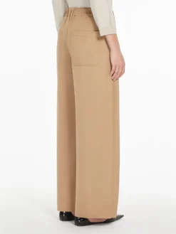Cotton gabardine trousers