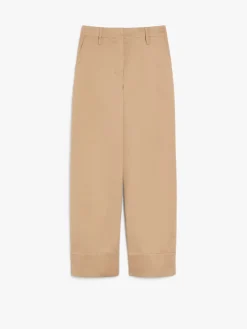 Cotton gabardine trousers