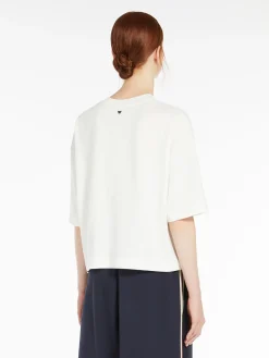 Cotton jersey and viscose T-shirt