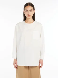 Cotton poplin blouse