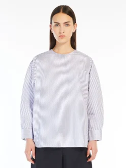 Cotton poplin blouse