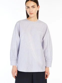 Cotton poplin blouse