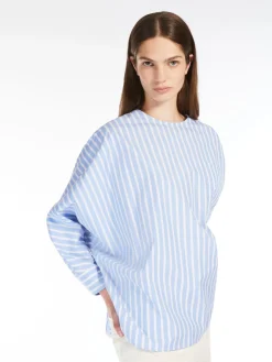 Cotton poplin blouse