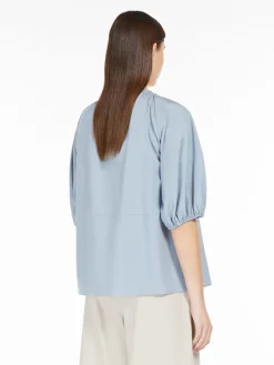 Cotton poplin blouse