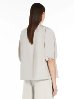 Cotton poplin blouse