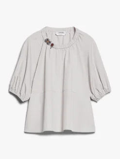 Cotton poplin blouse