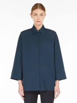 Cotton poplin blouse