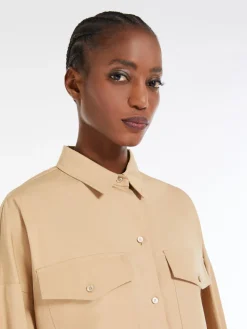 Cotton poplin shirt