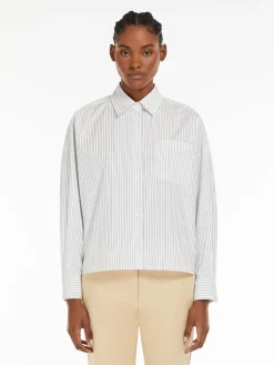 Cotton poplin shirt