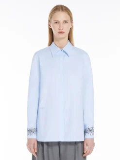 Cotton poplin shirt