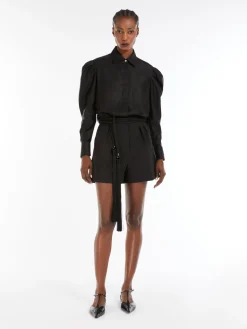 Cotton satin shirt