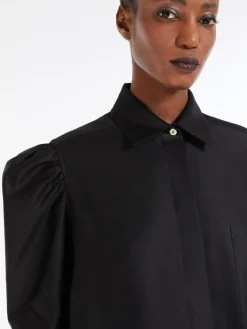Cotton satin shirt