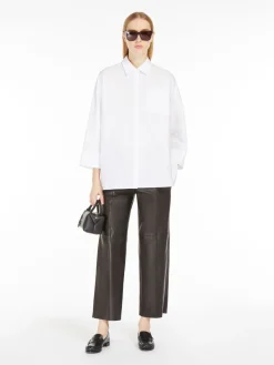 Cotton twill blouse
