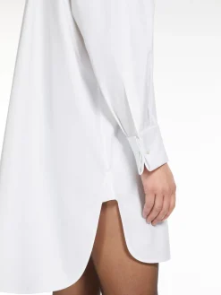 Cotton twill shirt dress