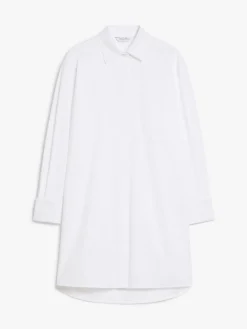 Cotton twill shirt dress