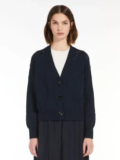 Cotton V-neck cardigan