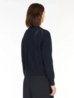 Cotton V-neck cardigan