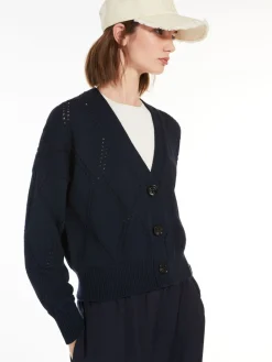 Cotton V-neck cardigan