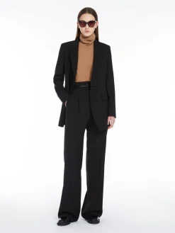Crepe wool blazer