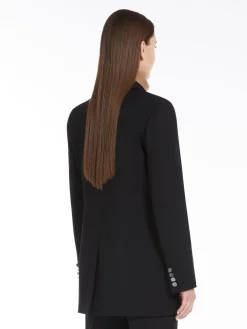 Crepe wool blazer