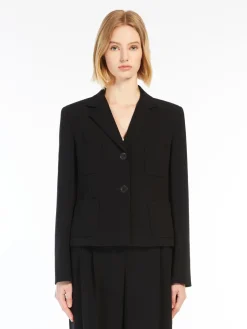 Cropped cady jacket