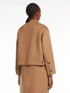 Cropped wool jacket