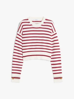 Cropped wool jumper