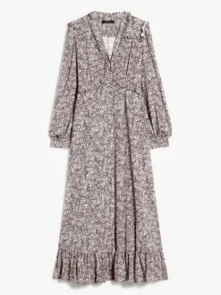 Crêpe de Chine printed dress