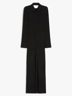 Crêpe jersey shirt dress