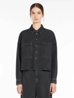 Denim boxy shirt