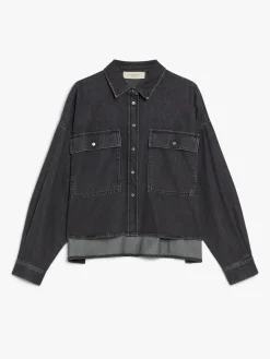 Denim boxy shirt