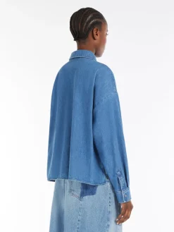 Denim boxy shirt