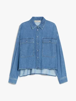 Denim boxy shirt