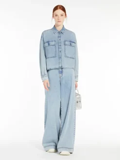 Denim boxy shirt