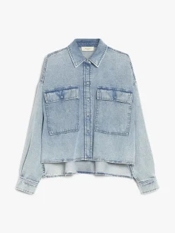 Denim boxy shirt