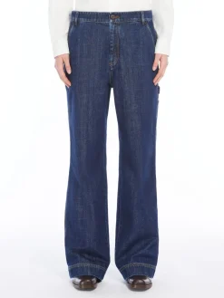 Denim cargo jeans