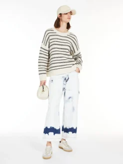 Denim cropped jeans