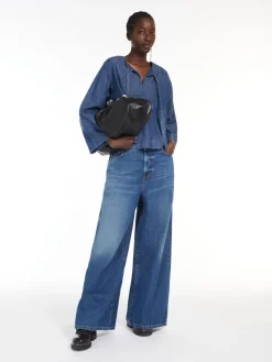 Denim sailor blouse